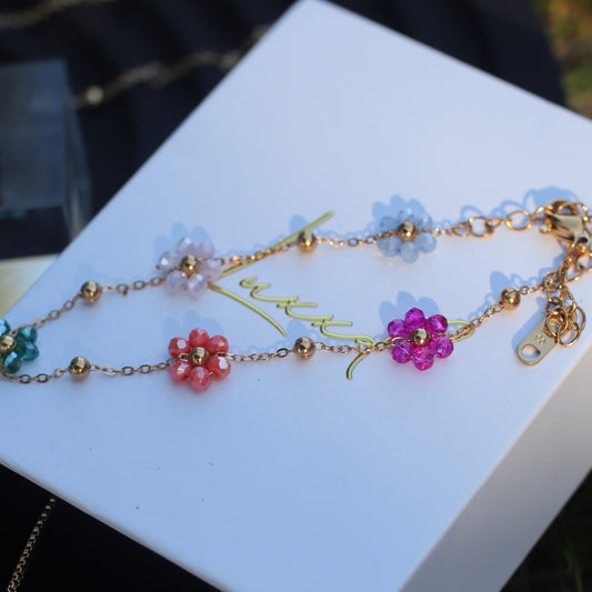 Beaded Daisy Bracelet