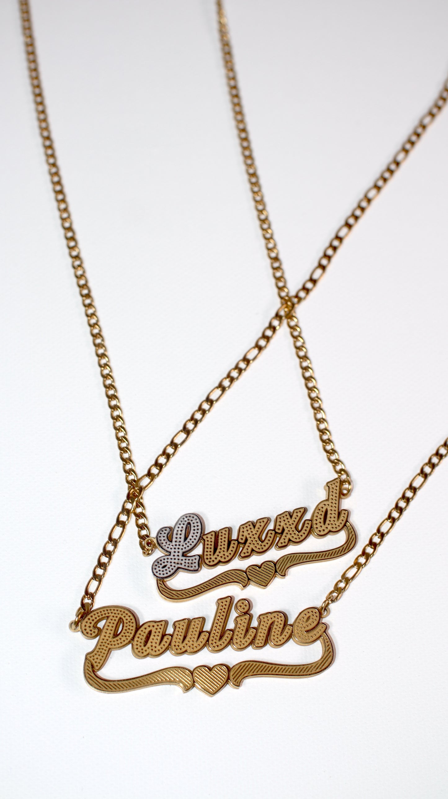 Custom Double Layer Name Necklace