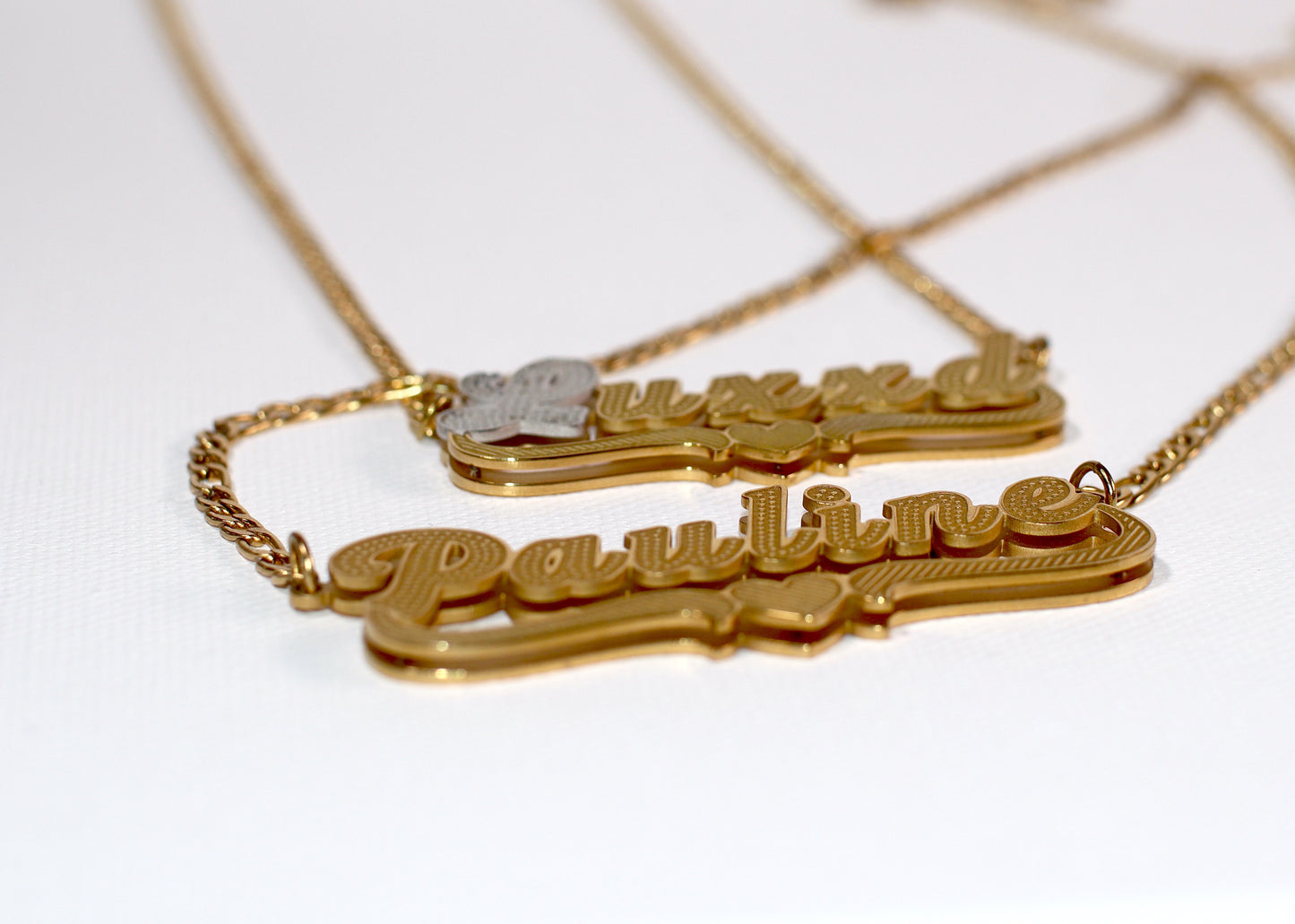 Custom Double Layer Name Necklace