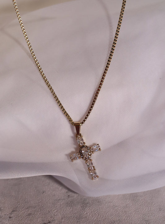 Crystal Cross Necklace