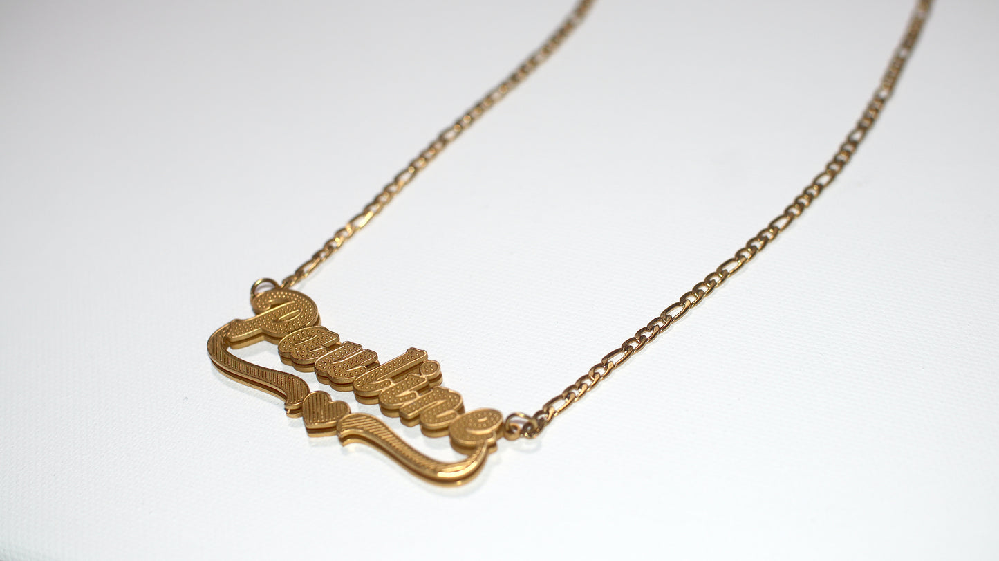 Custom Double Layer Name Necklace