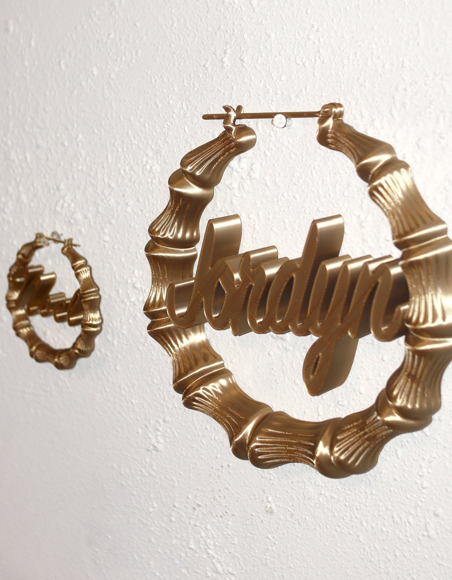 Custom Large Bamboo Earring Wall Art