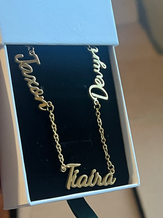 Custom Multi Name Necklace (Standard Chain)
