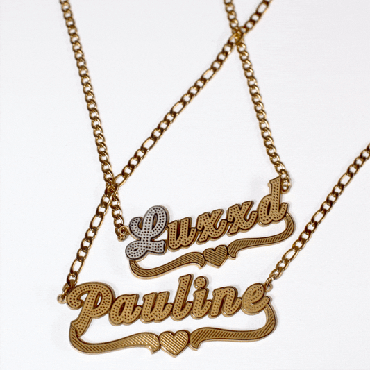 Custom Double Layer Name Necklace