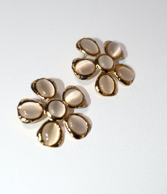Pearly Flower Earring