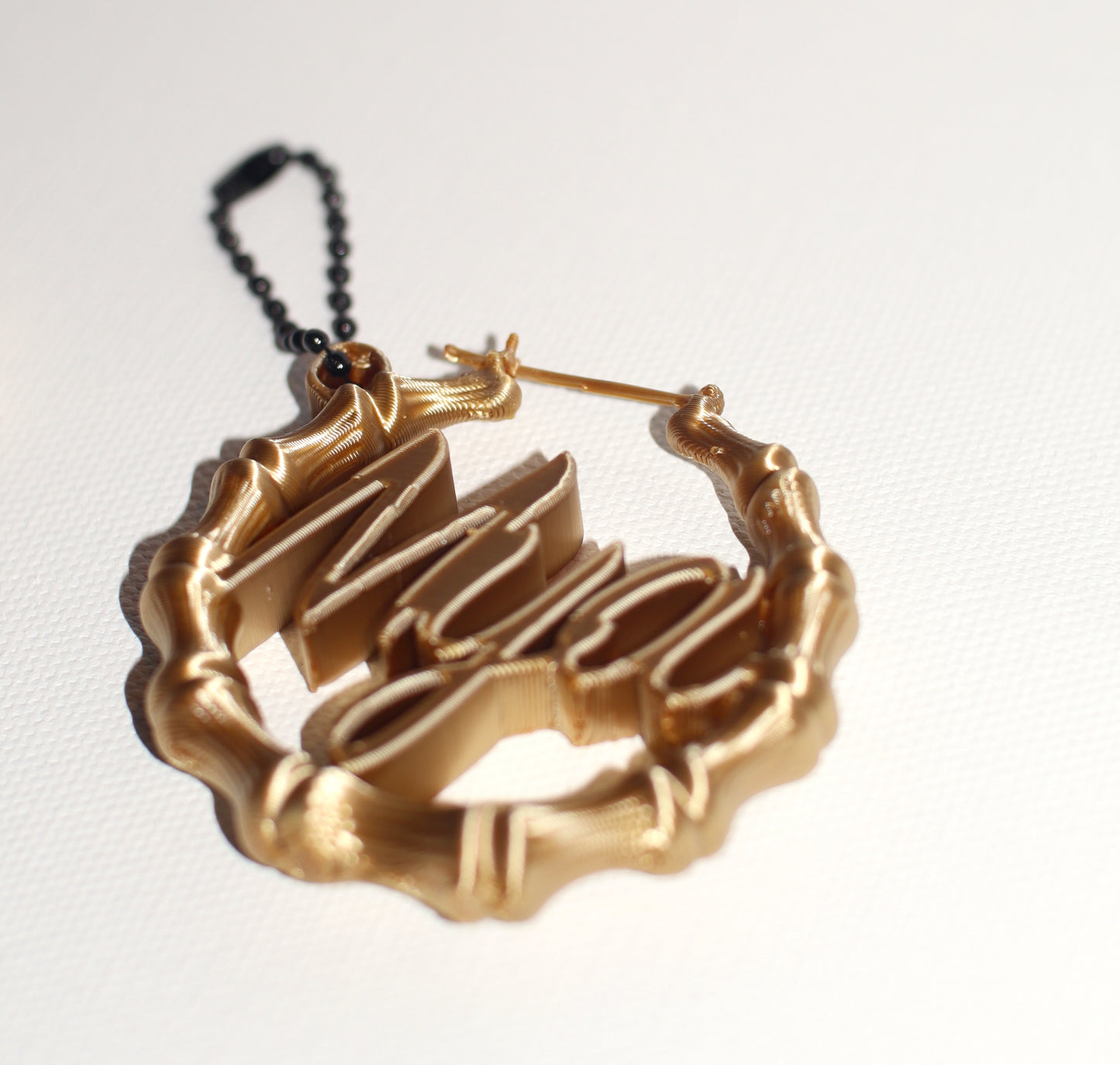 Custom Bamboo Earring Bag Charm