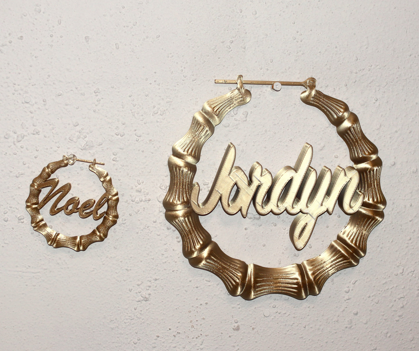 Custom Large Bamboo Earring Wall Art