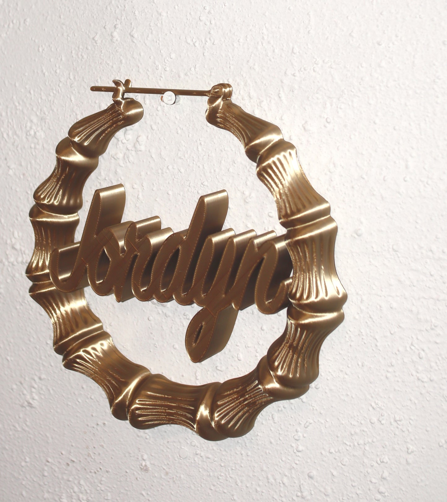 Custom Large Bamboo Earring Wall Art